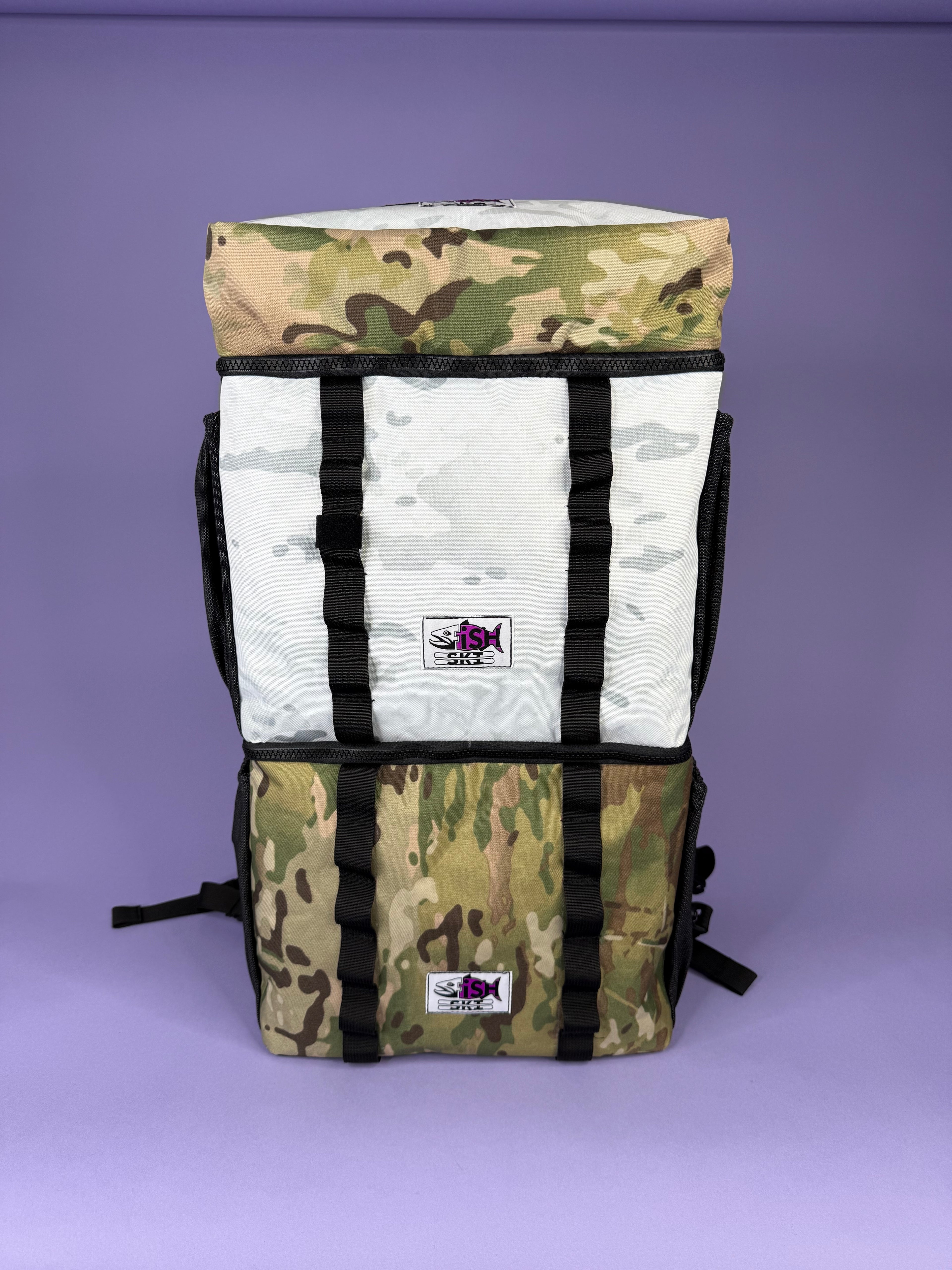 Camo & White Camo Backpack Pannier