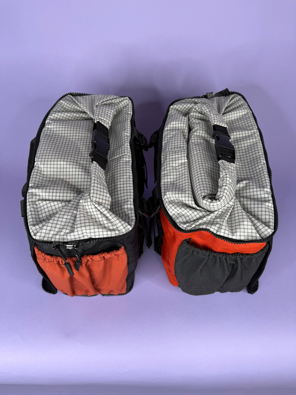 Red & Black Backpack Pannier