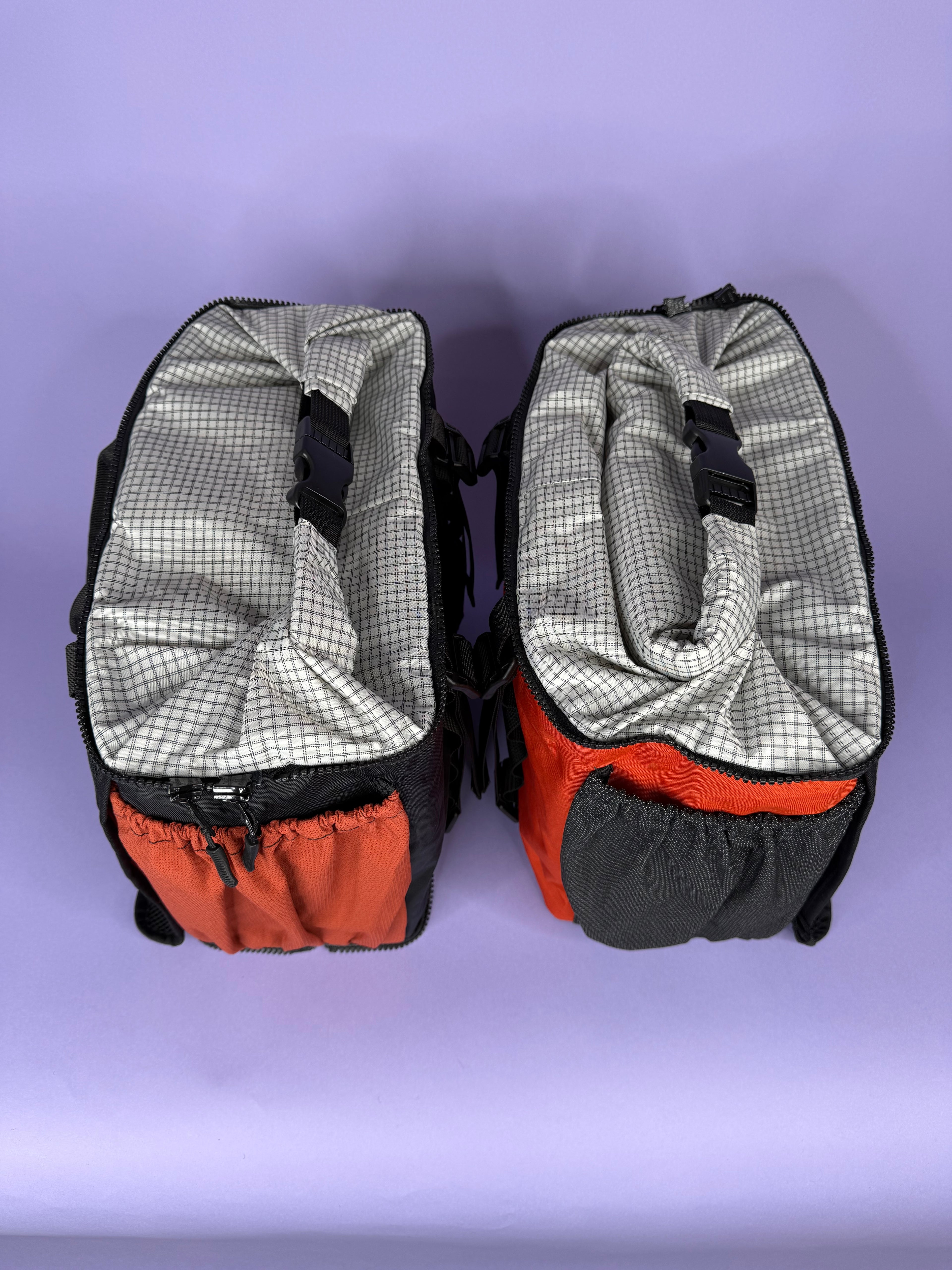 Red & Black Backpack Pannier