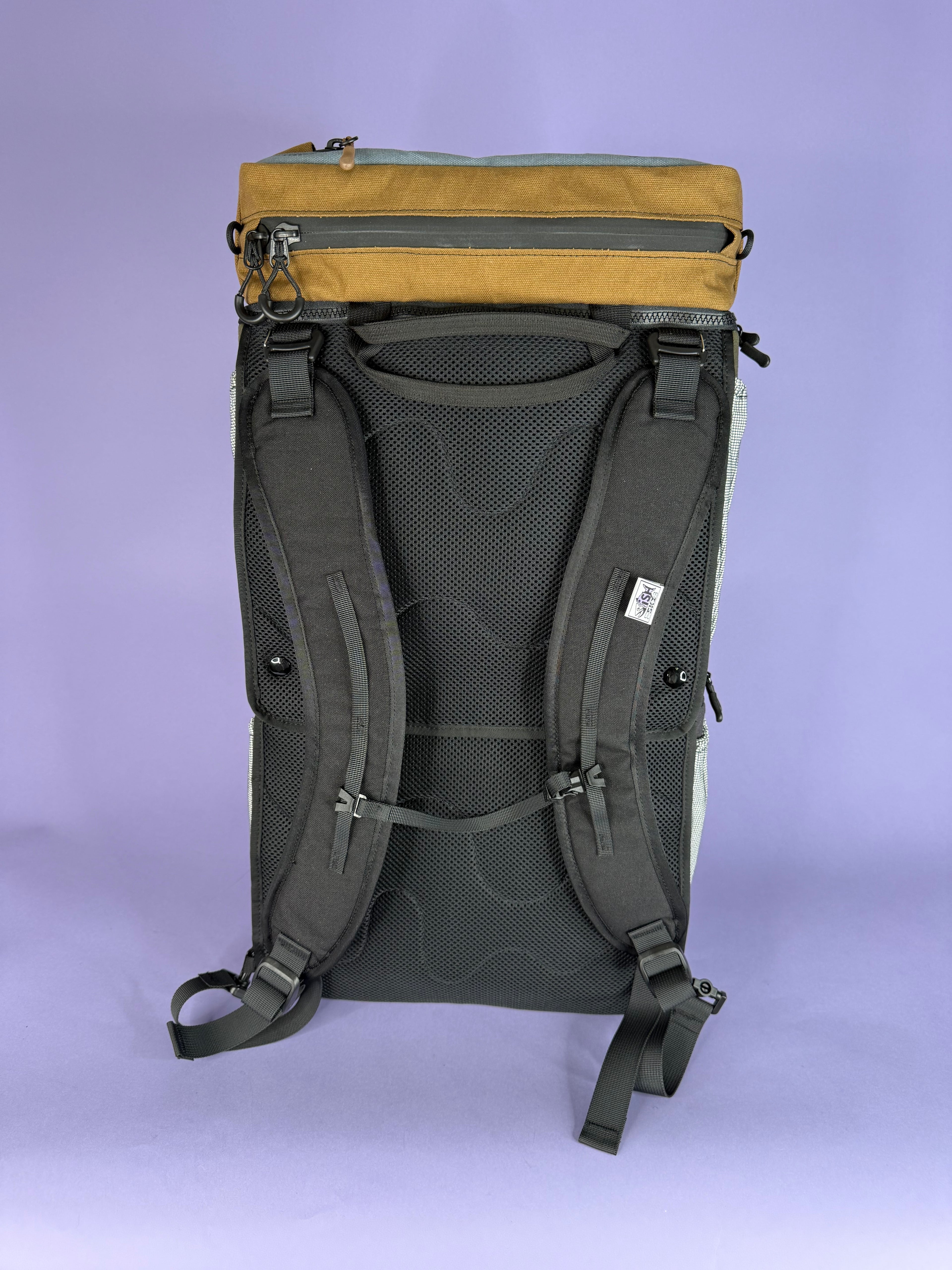 Black & Green Backpack Pannier