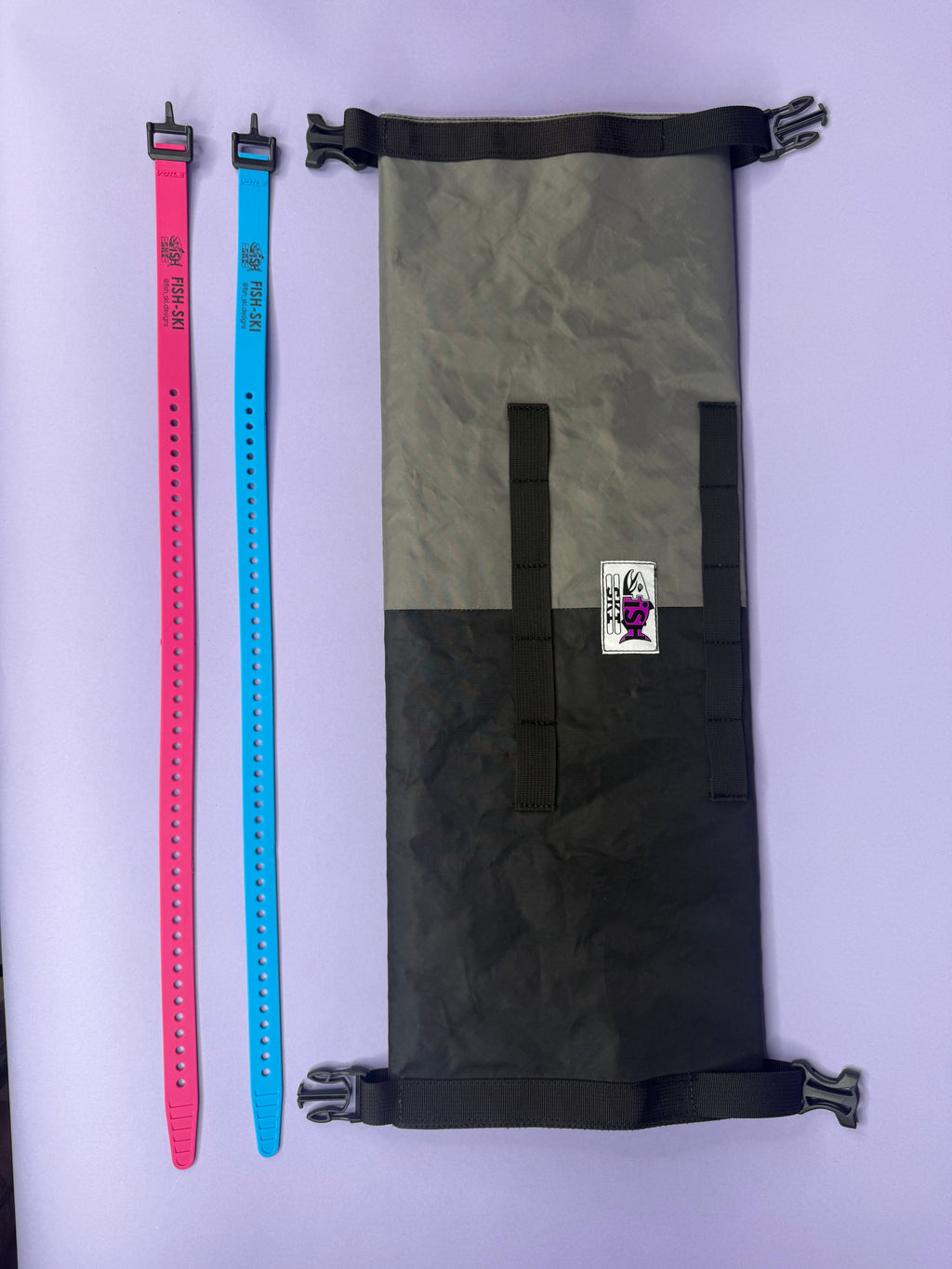 Grey/Black Double Roll Bag