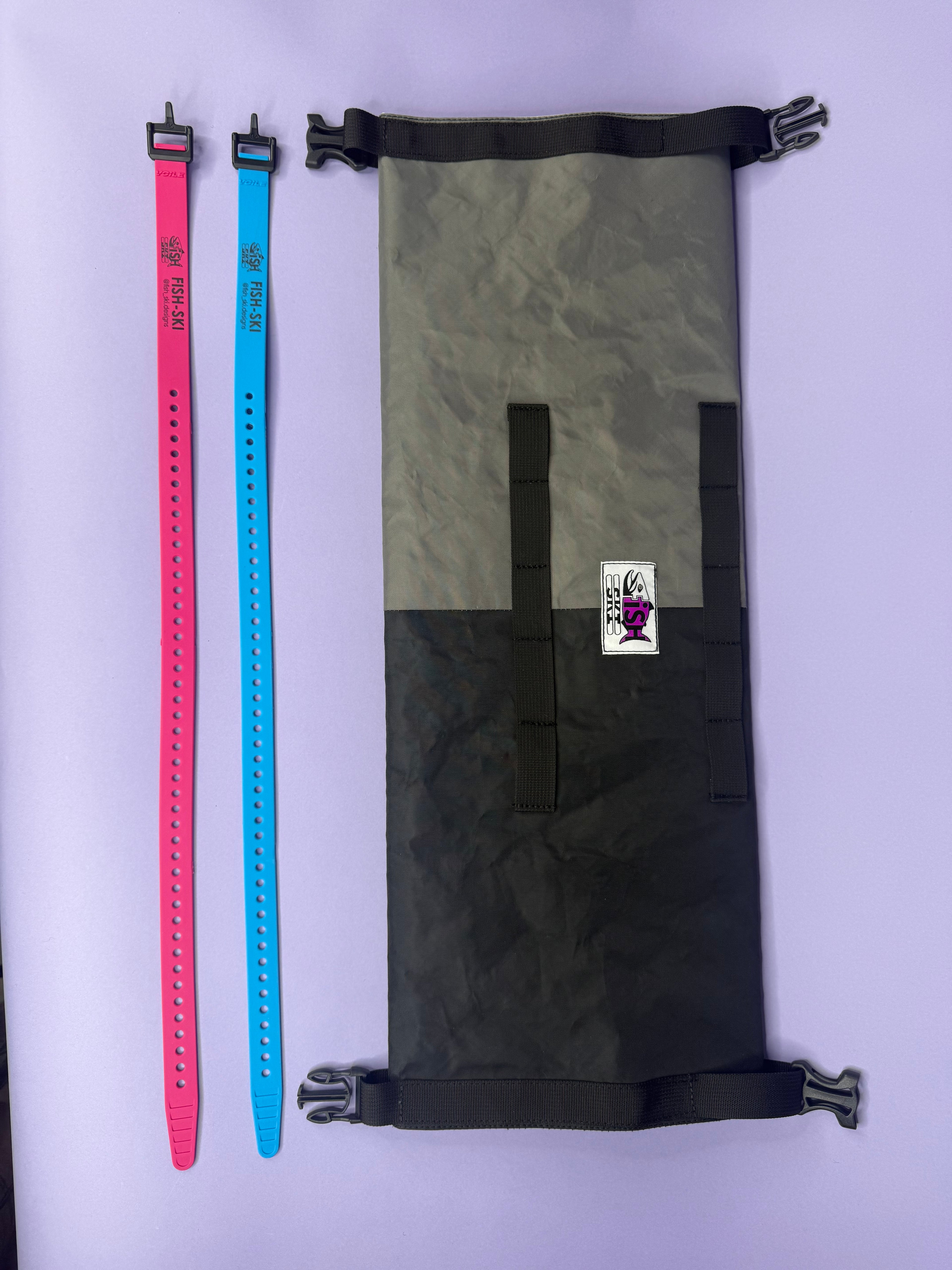 Grey/Black Double Roll Bag