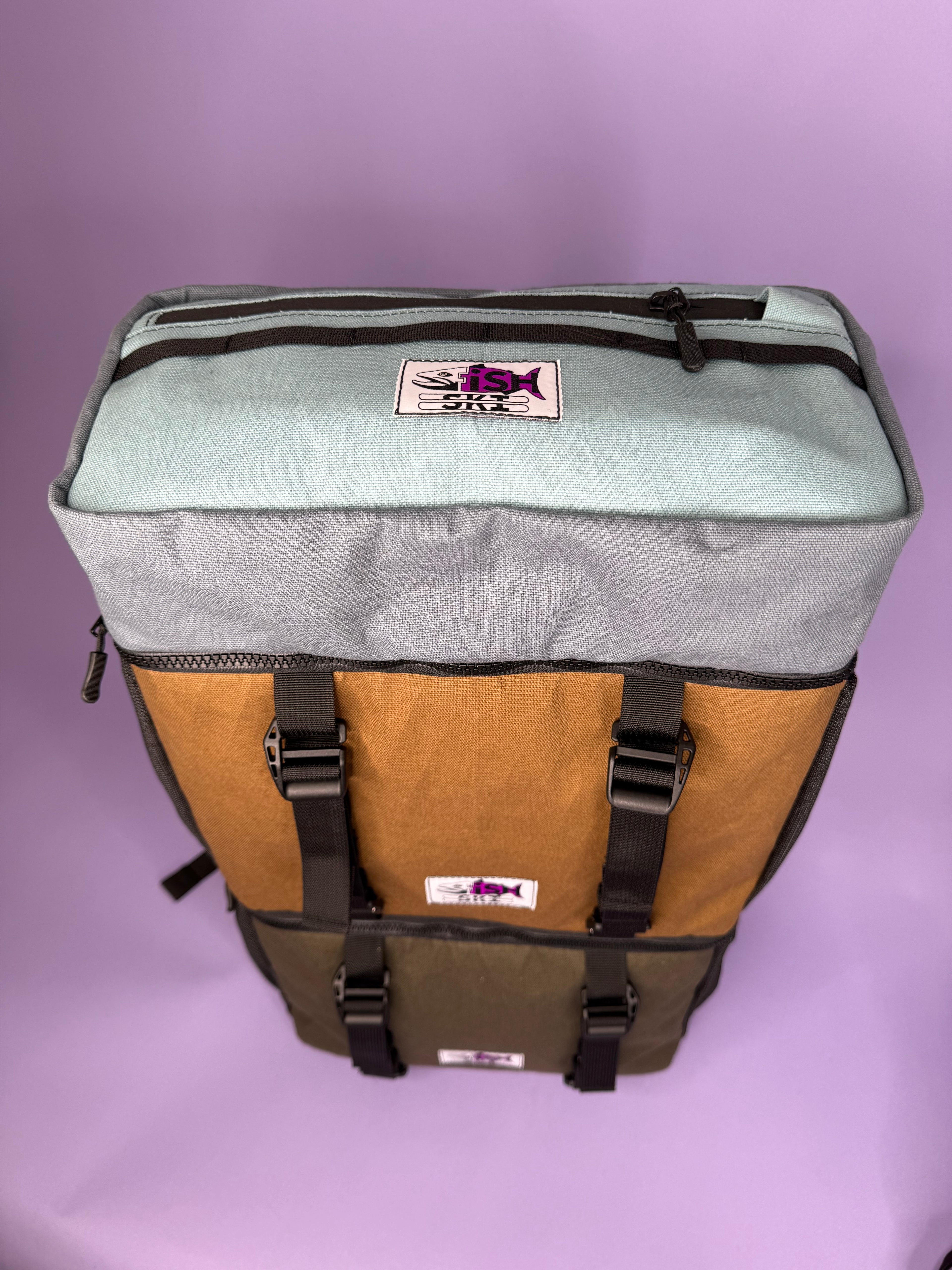 Forest Green/Brown Backpack Pannier