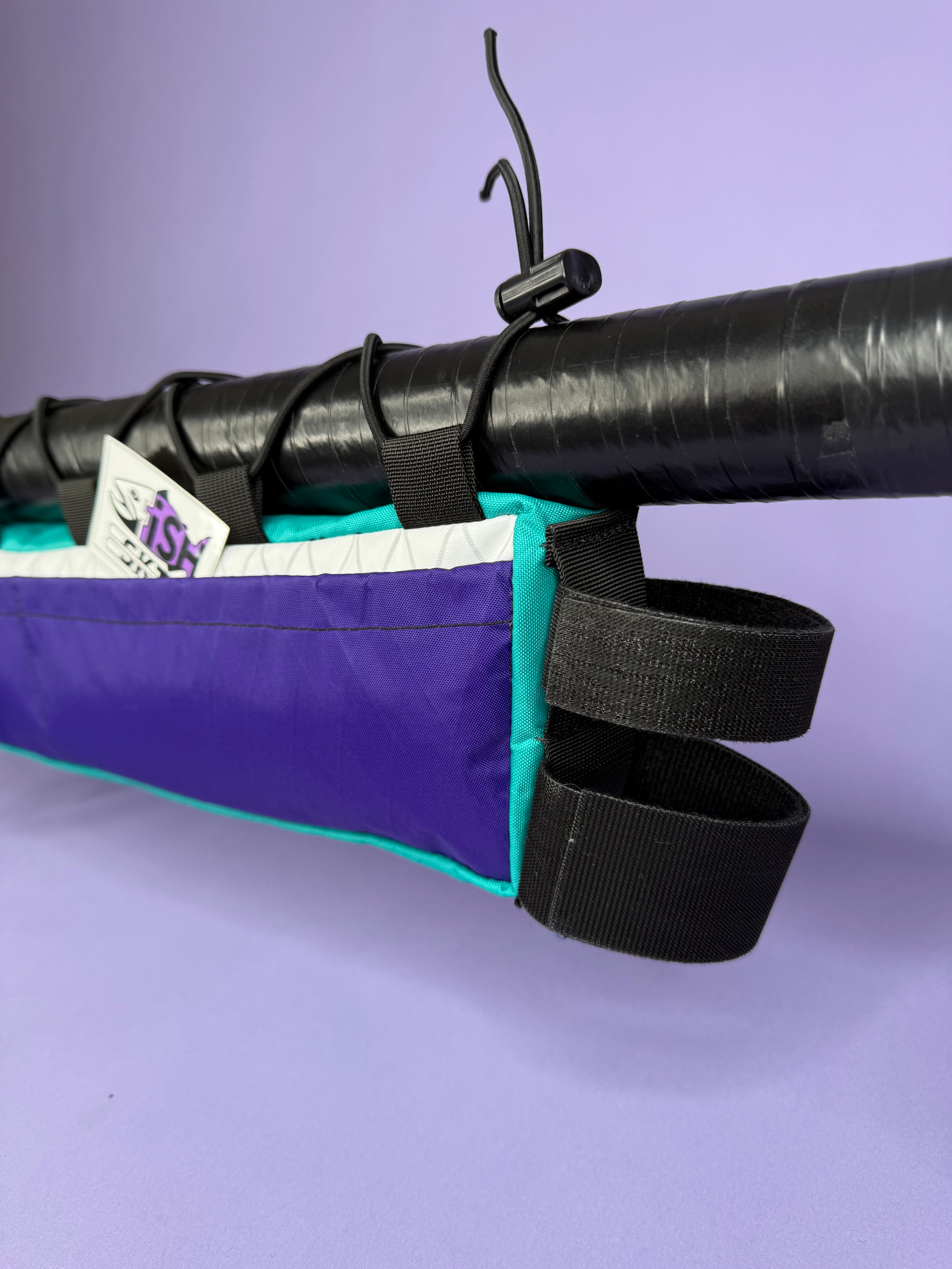 Purple/White Half Frame Bag