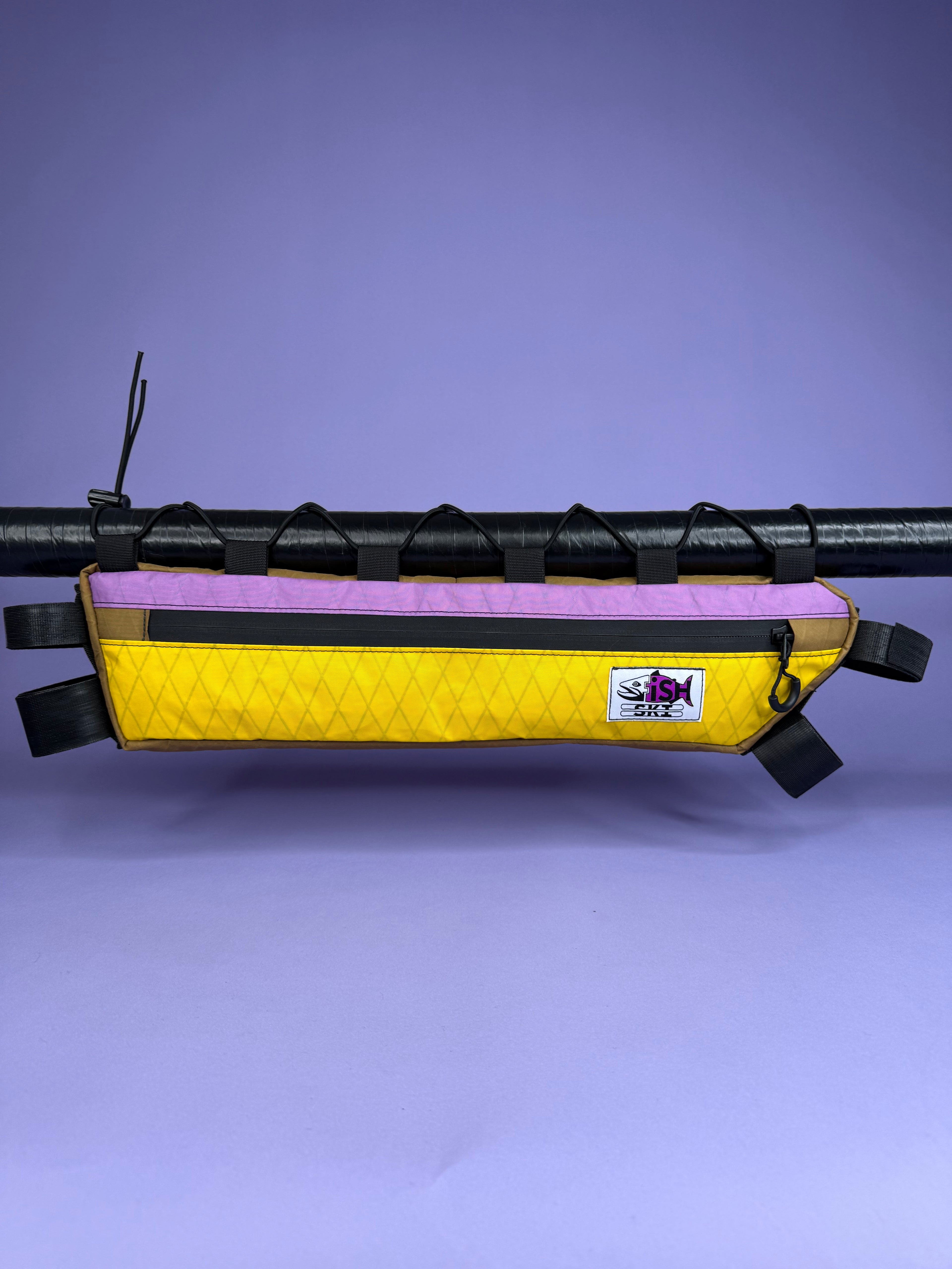 Lavender/Yellow Half Frame Bag
