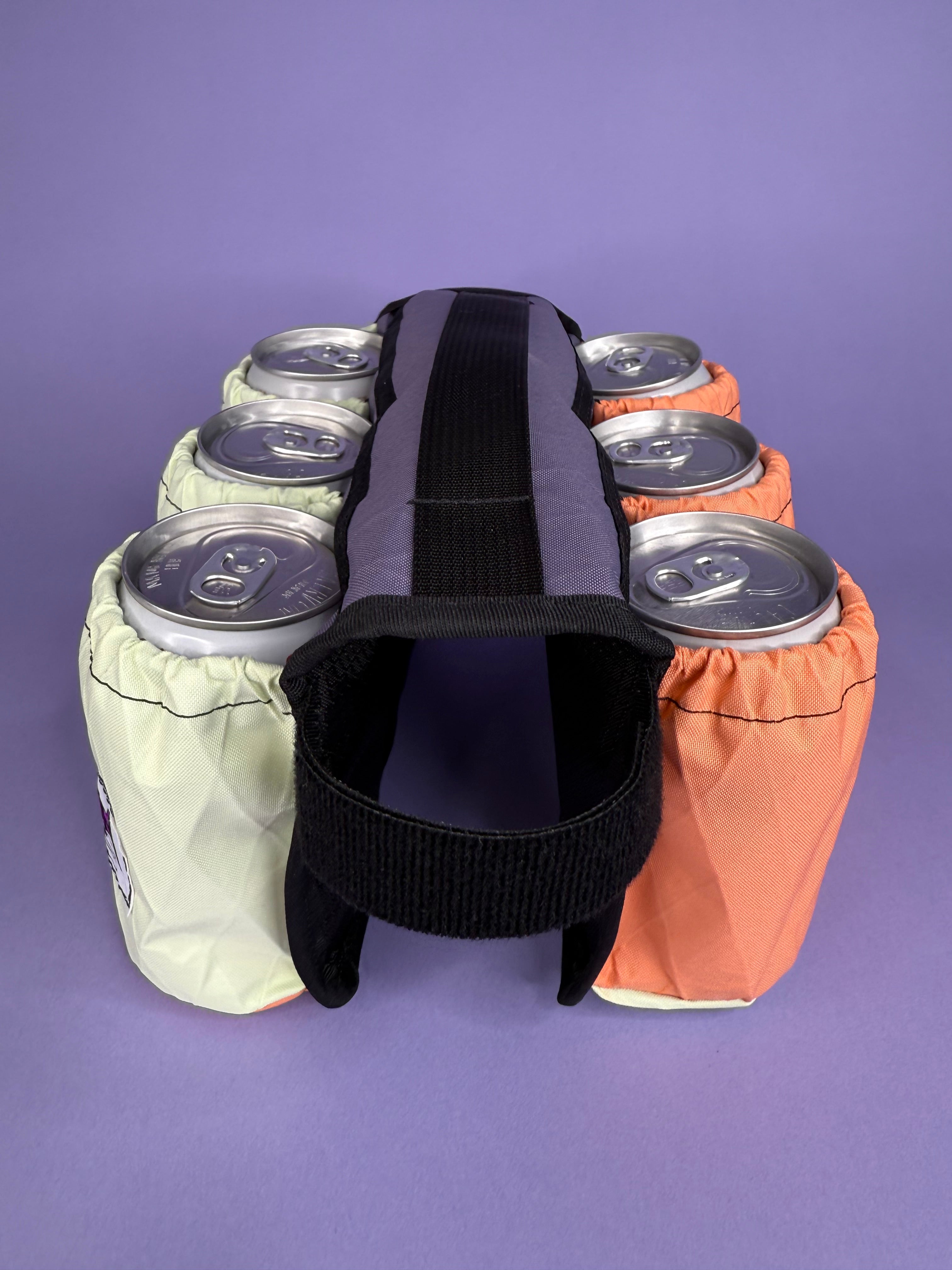 Seafoam/Coral 6-Pack Beverage Carrier