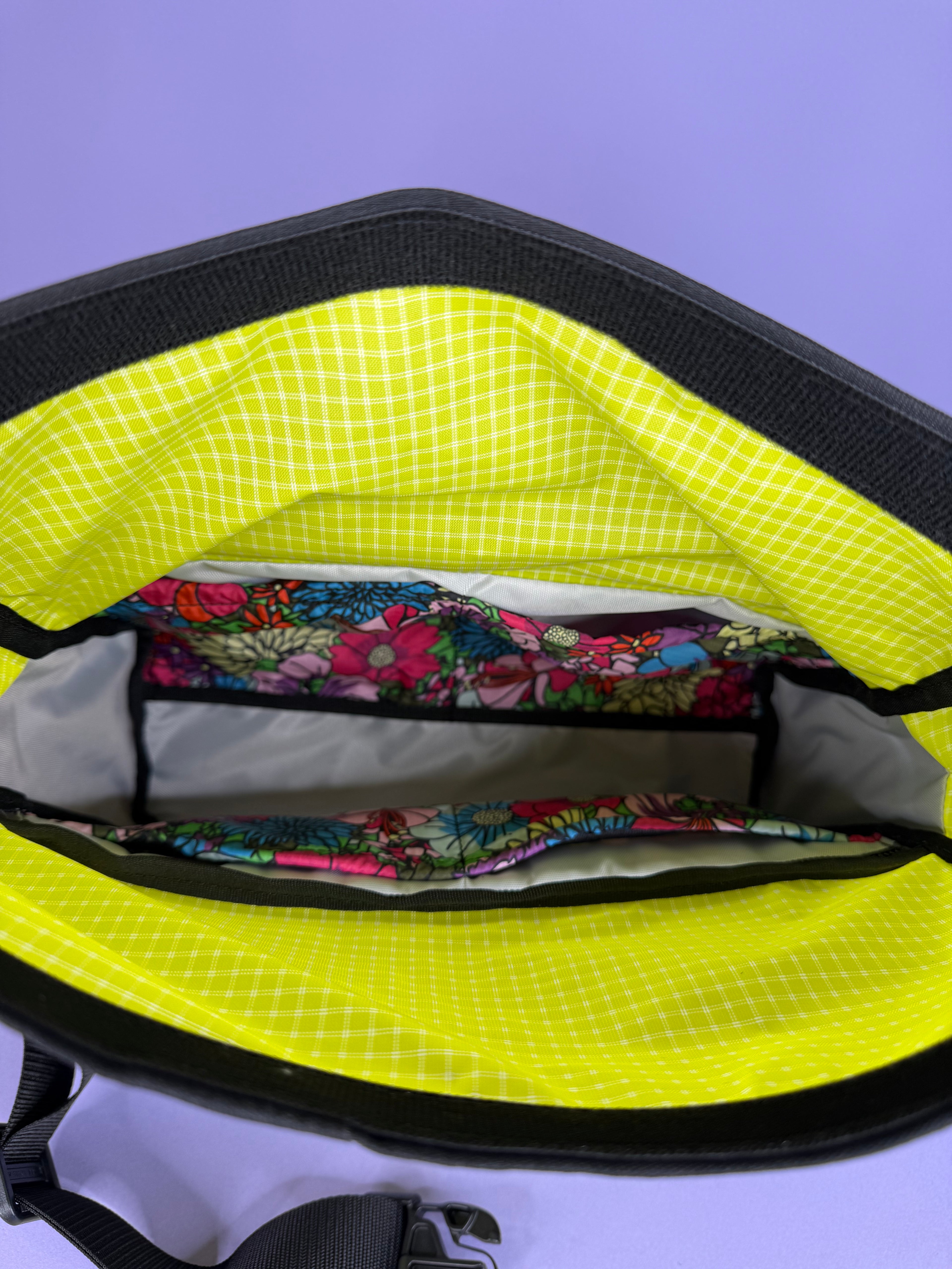 Purple Patchwork Fanny pack/ Handlebar bag