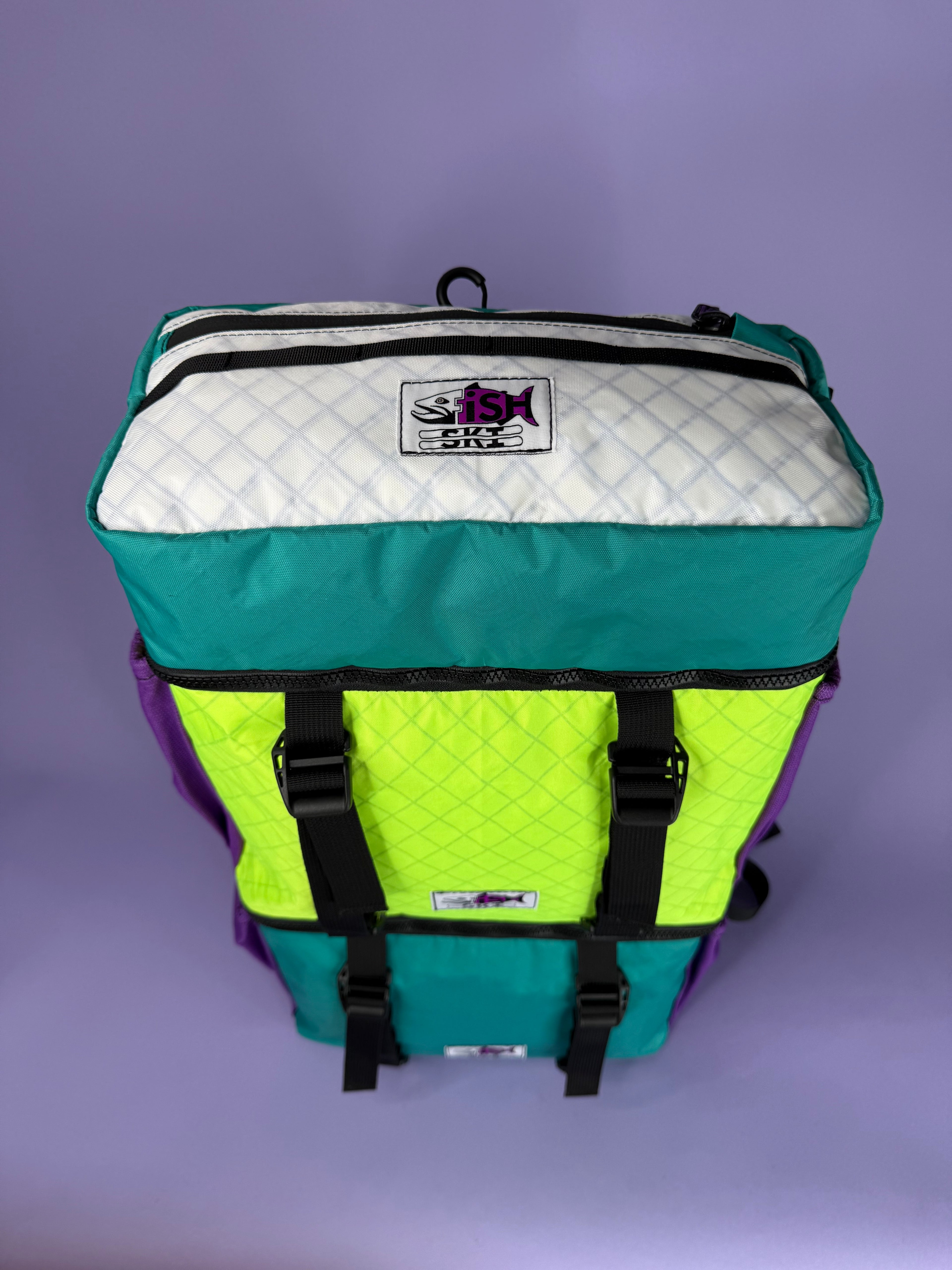 Teal/High-Vis Backpack Pannier