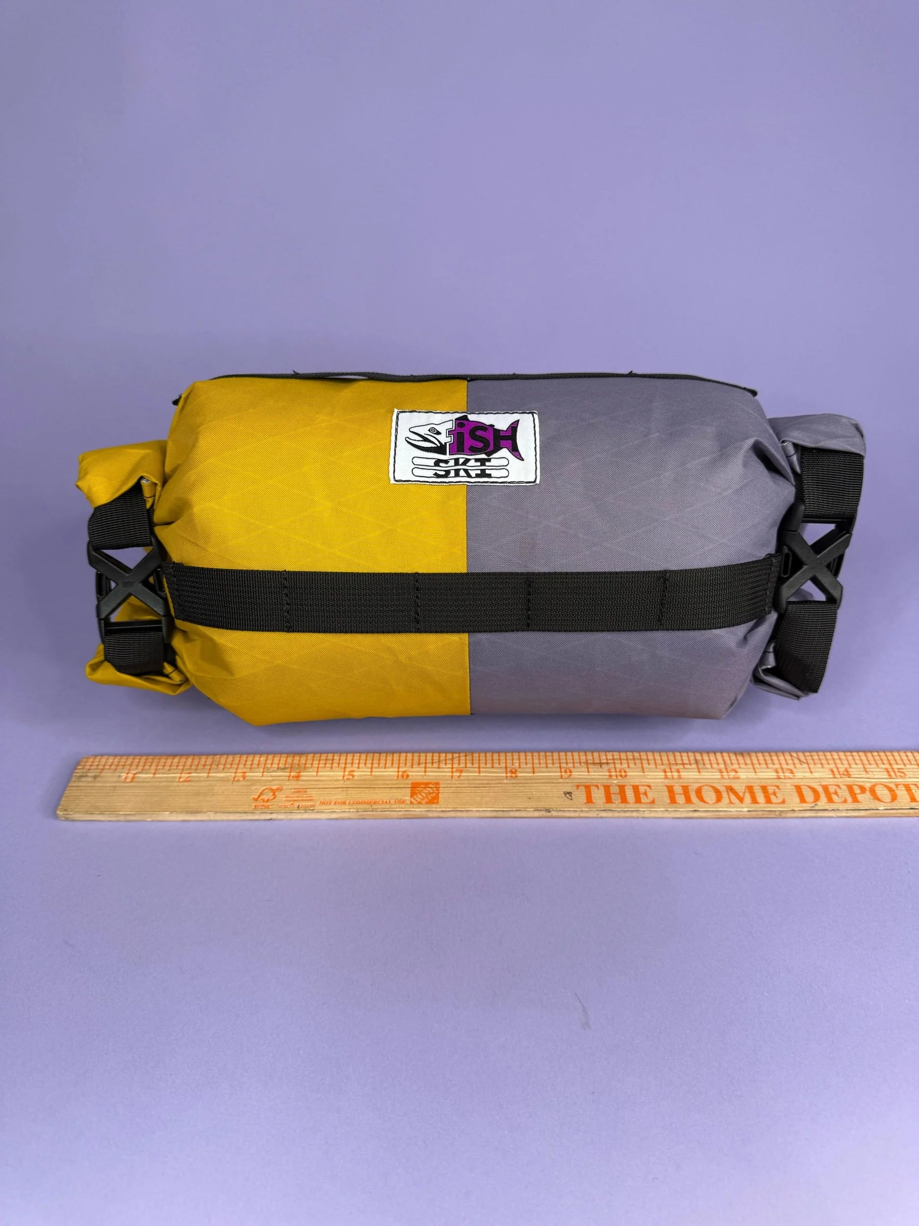 Goldenrod/Purple Double Roll Bag