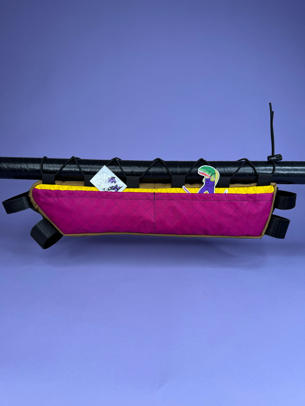 Lavender/Yellow Half Frame Bag