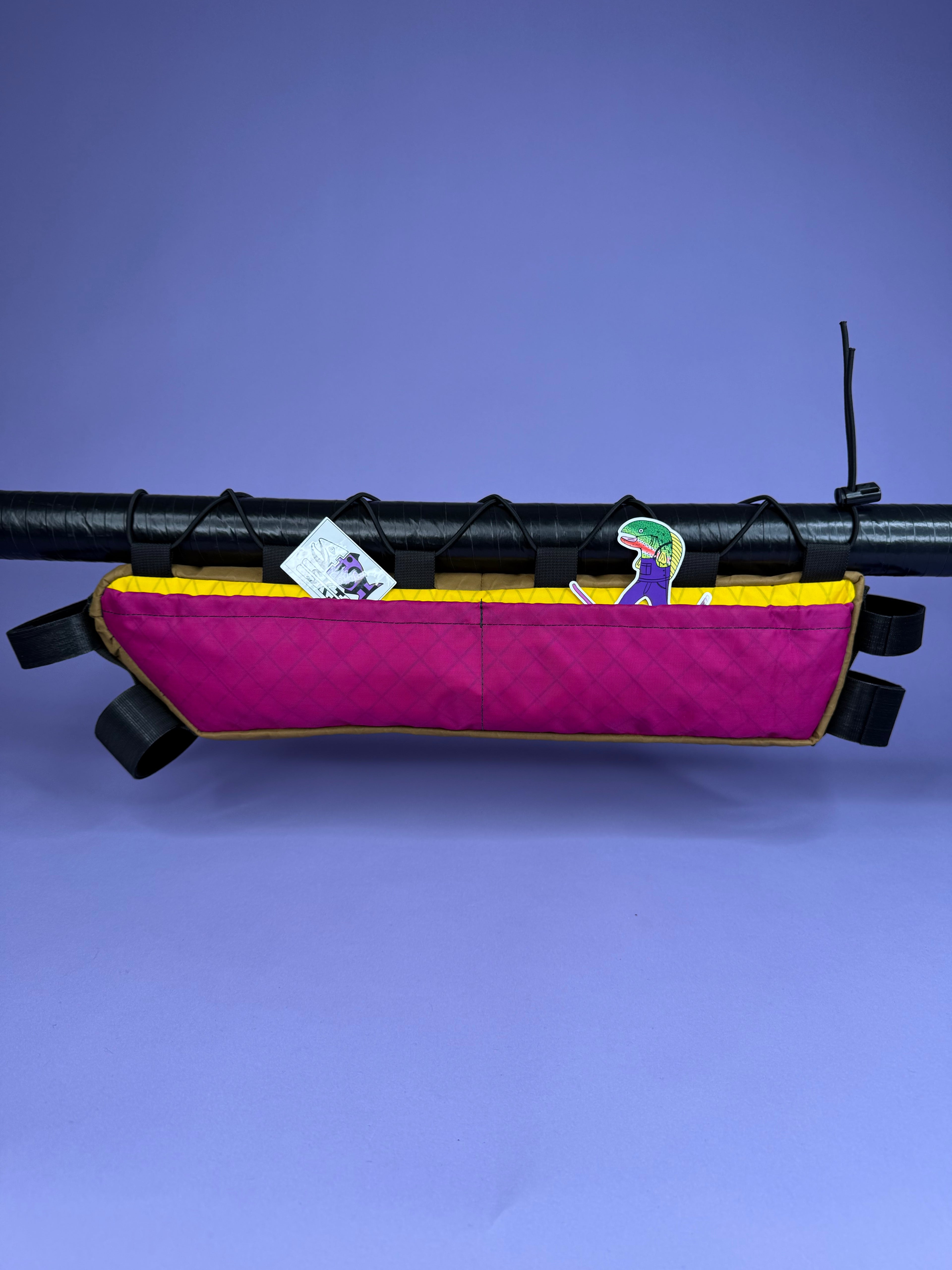 Lavender/Yellow Half Frame Bag