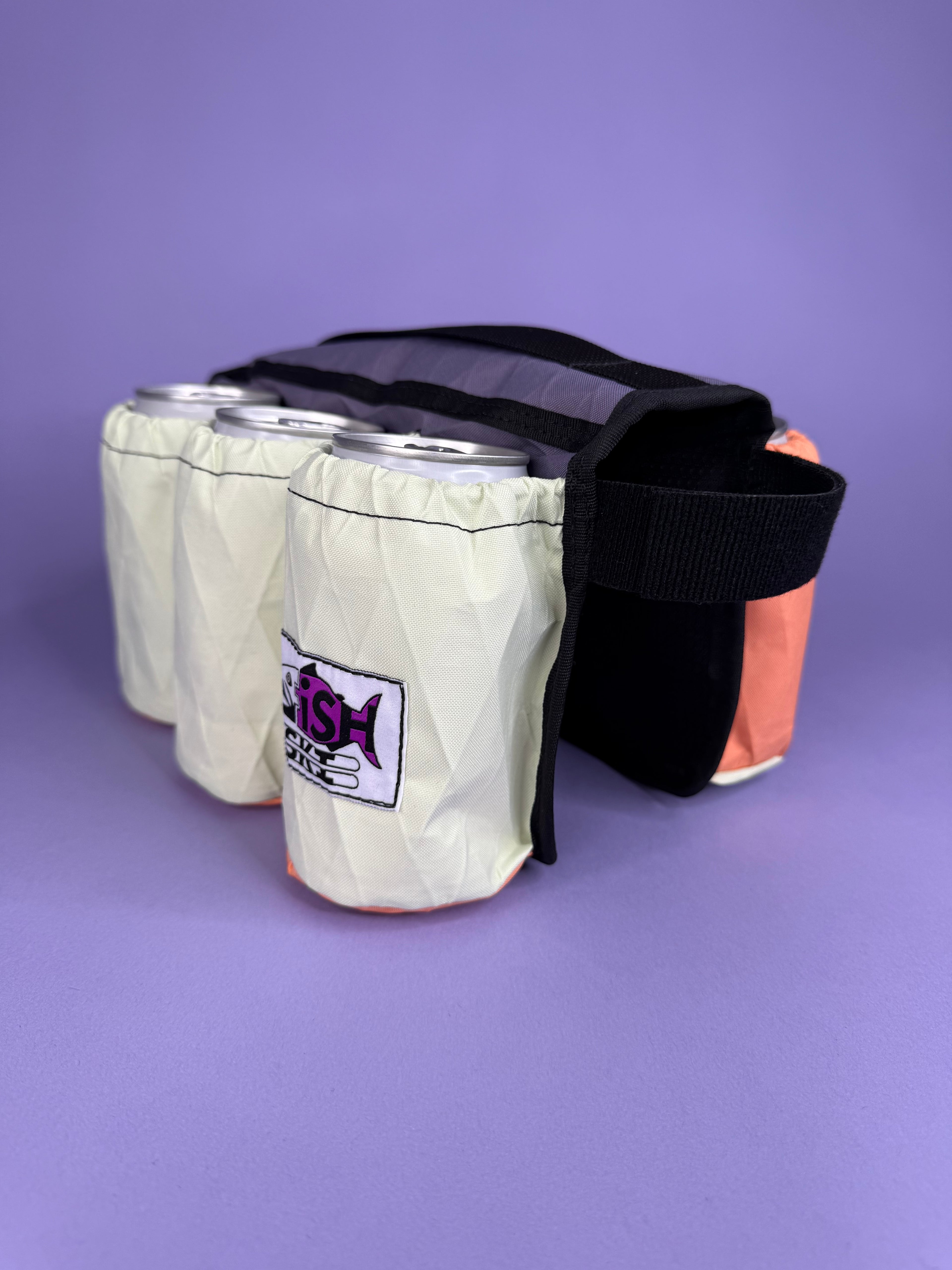 Seafoam/Coral 6-Pack Beverage Carrier