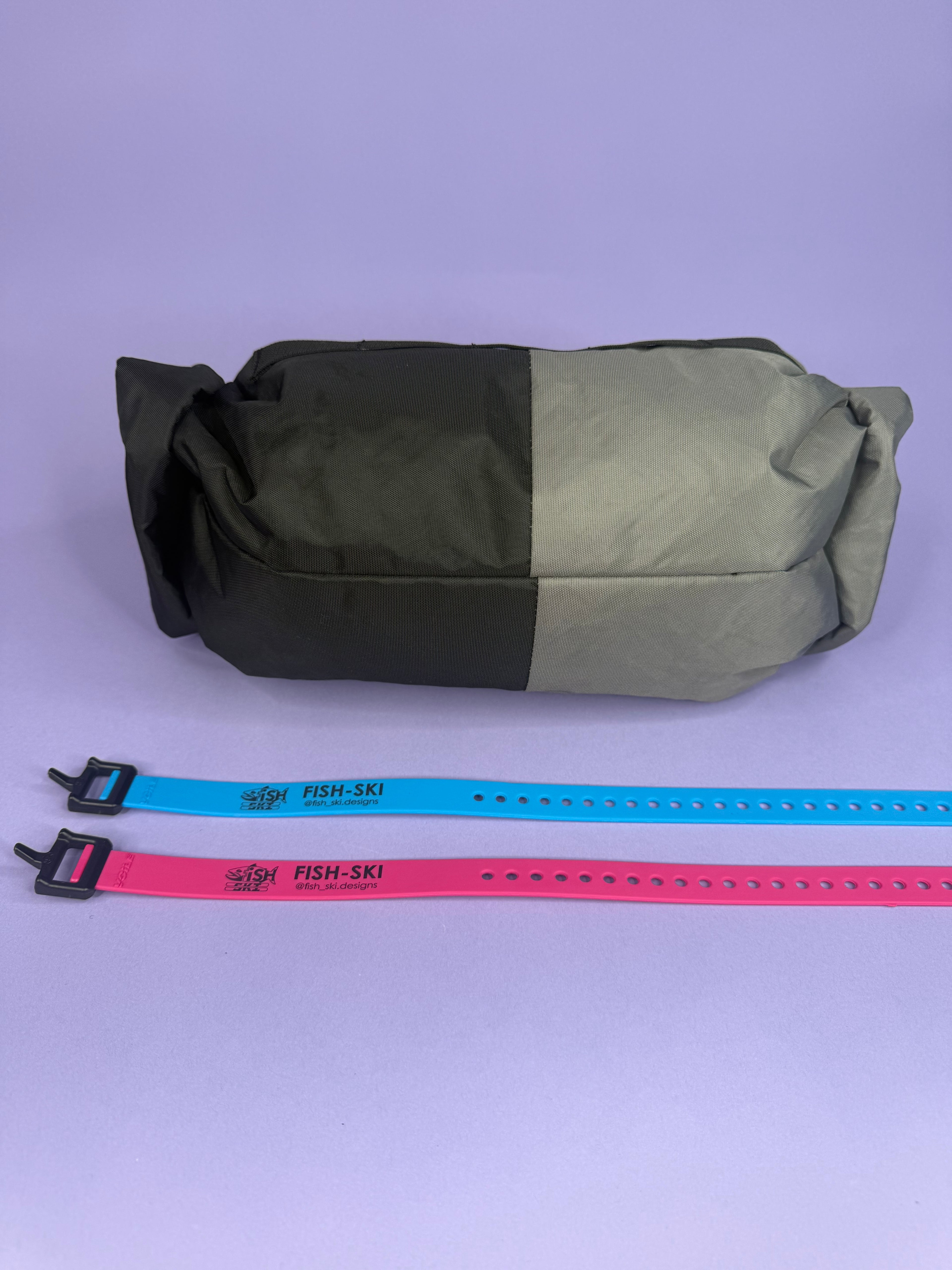 Grey/Black Double Roll Bag