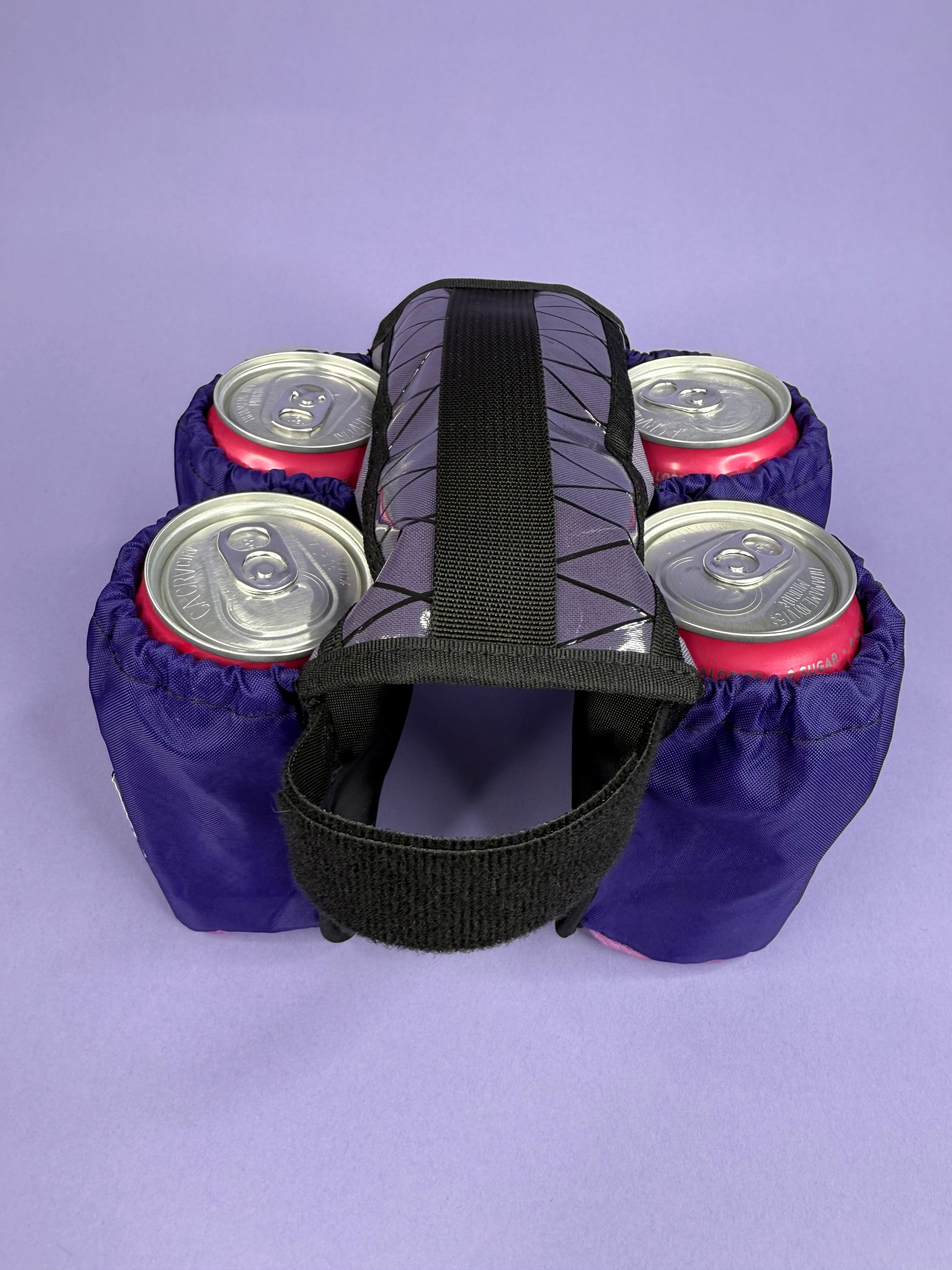 PURPLE 4-Pack Beverage Carrier