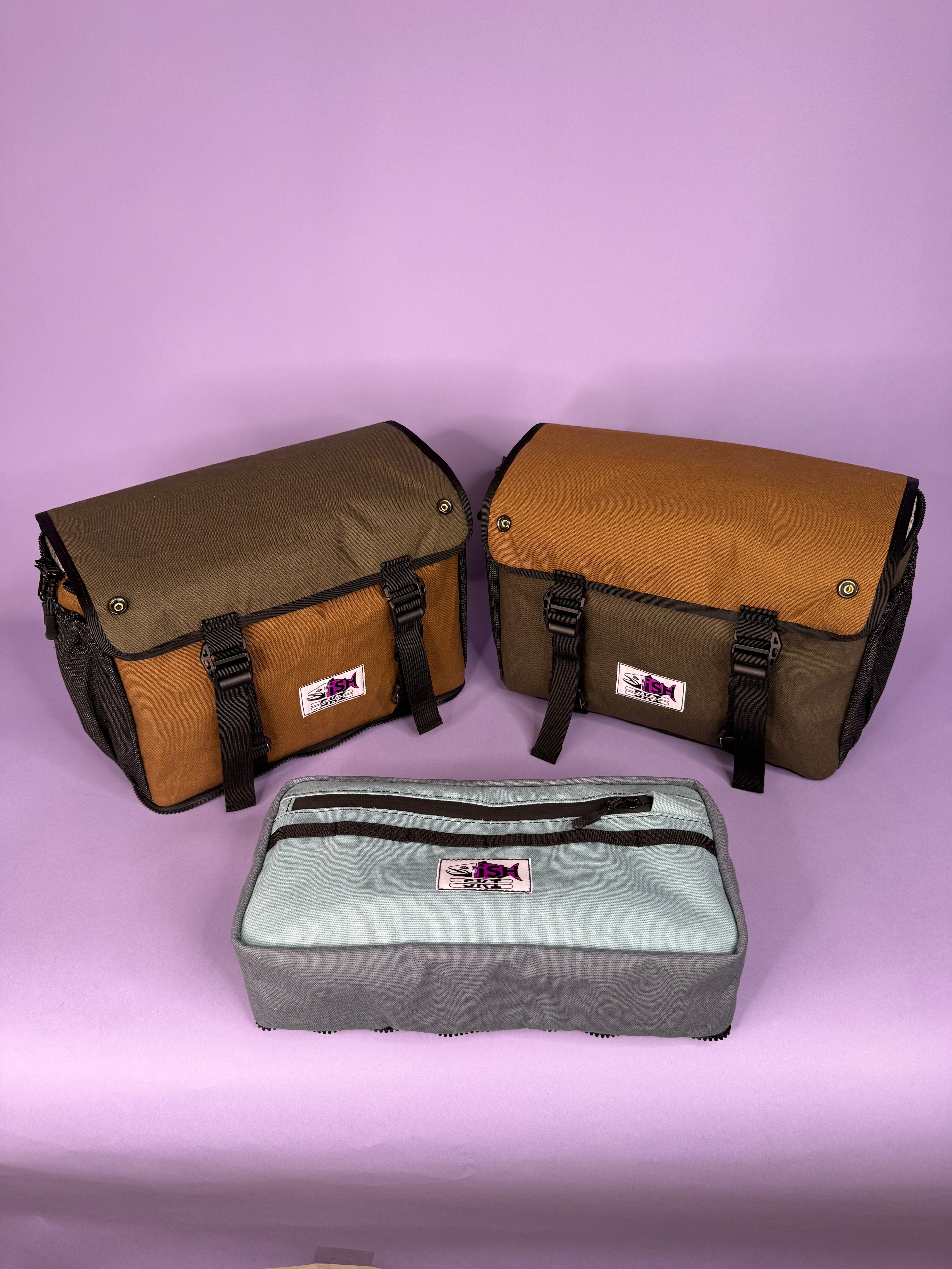 Forest Green/Brown Backpack Pannier