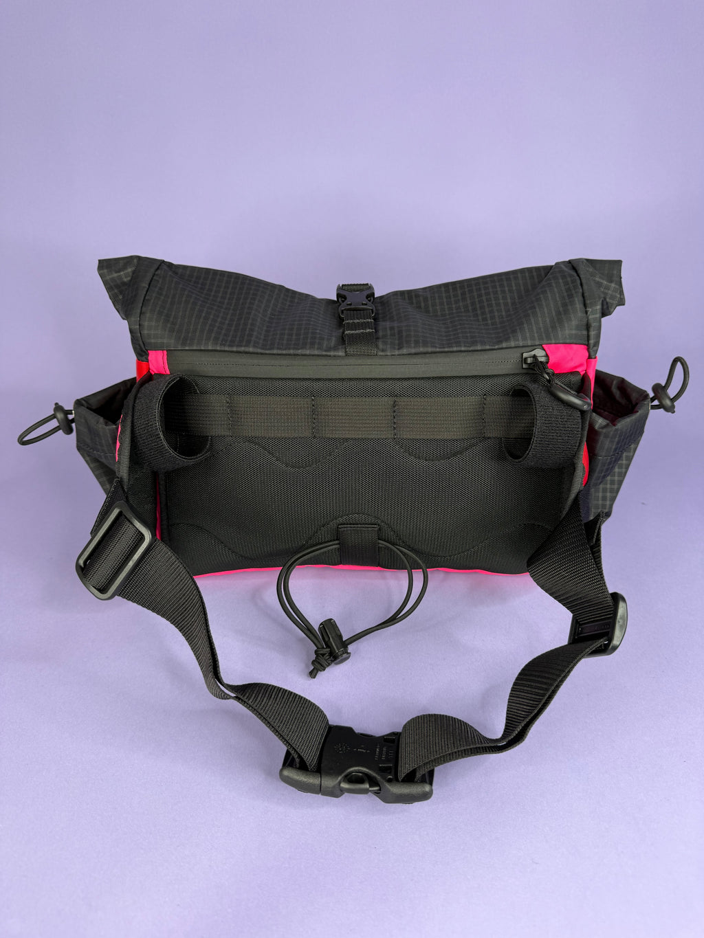 Pink/White Patchwork Fanny pack/ Handlebar bag