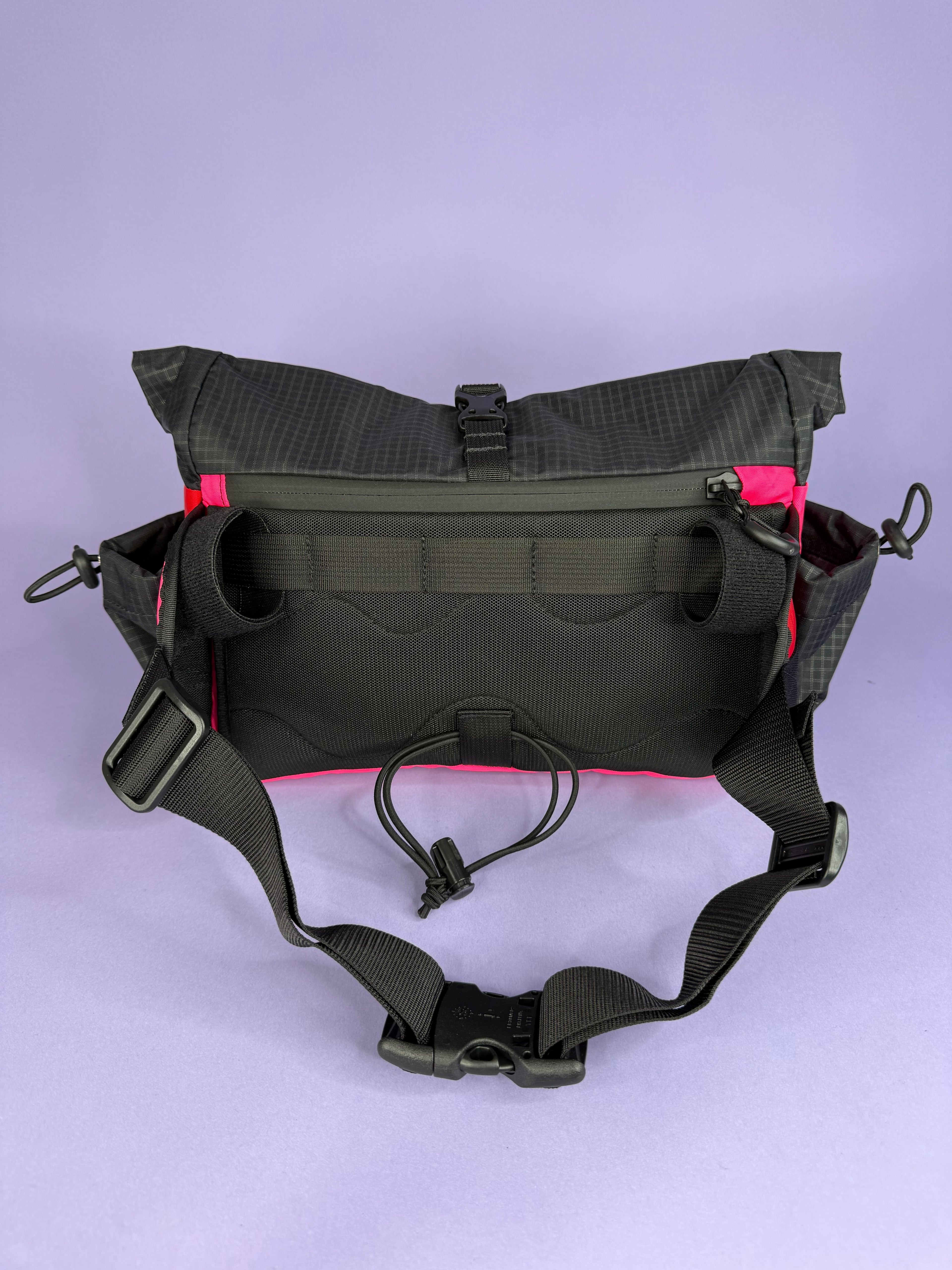 Pink/White Patchwork Fanny pack/ Handlebar bag