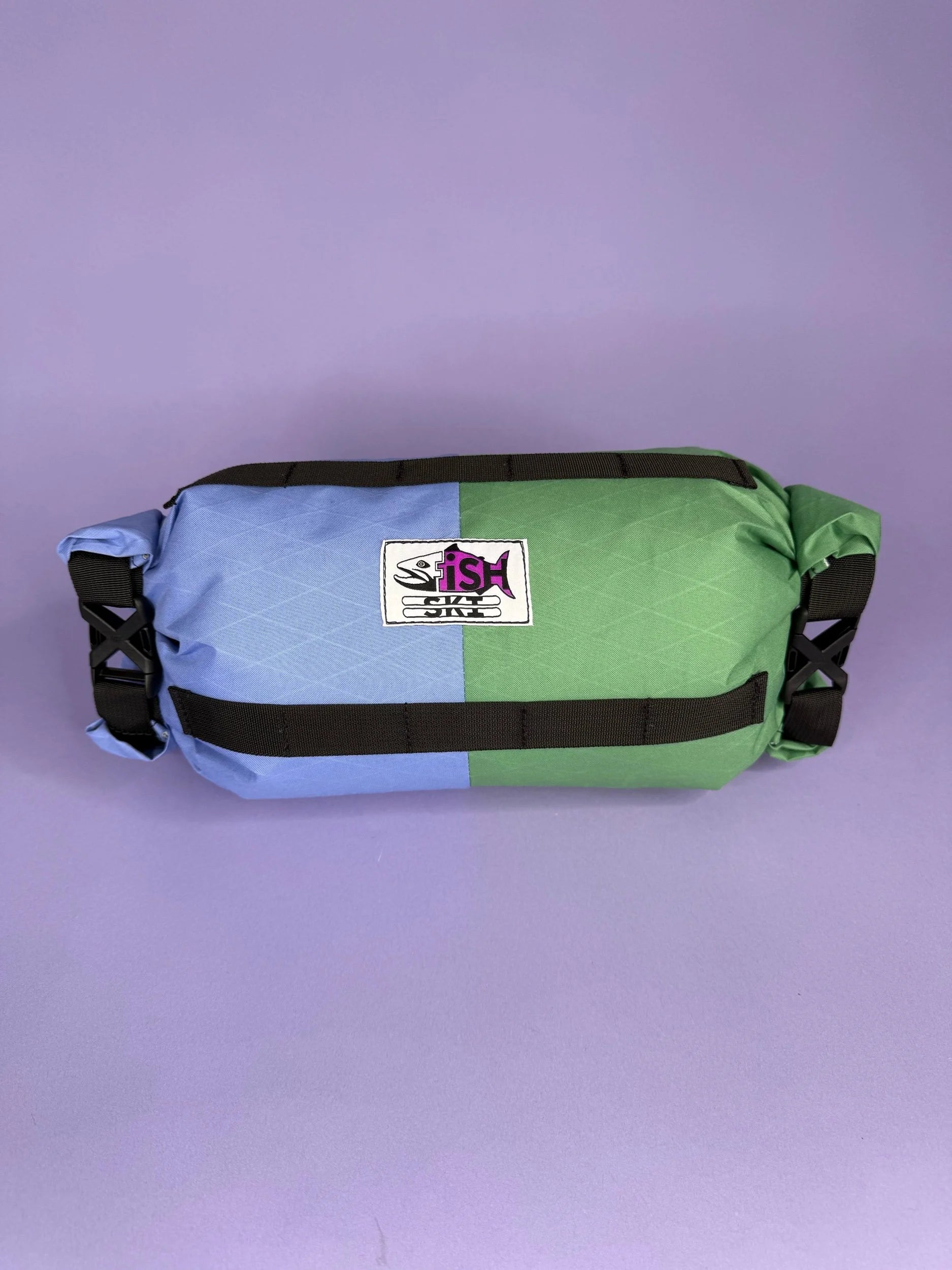 Bluebell/Green Double Roll Bag