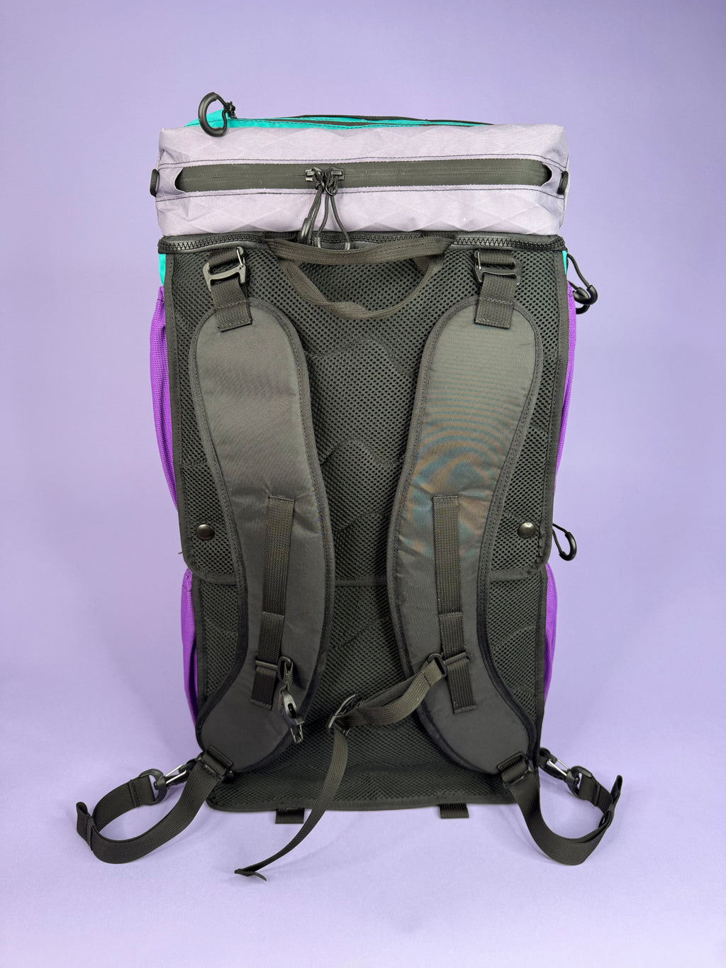 Purple/Teal Backpack Pannier