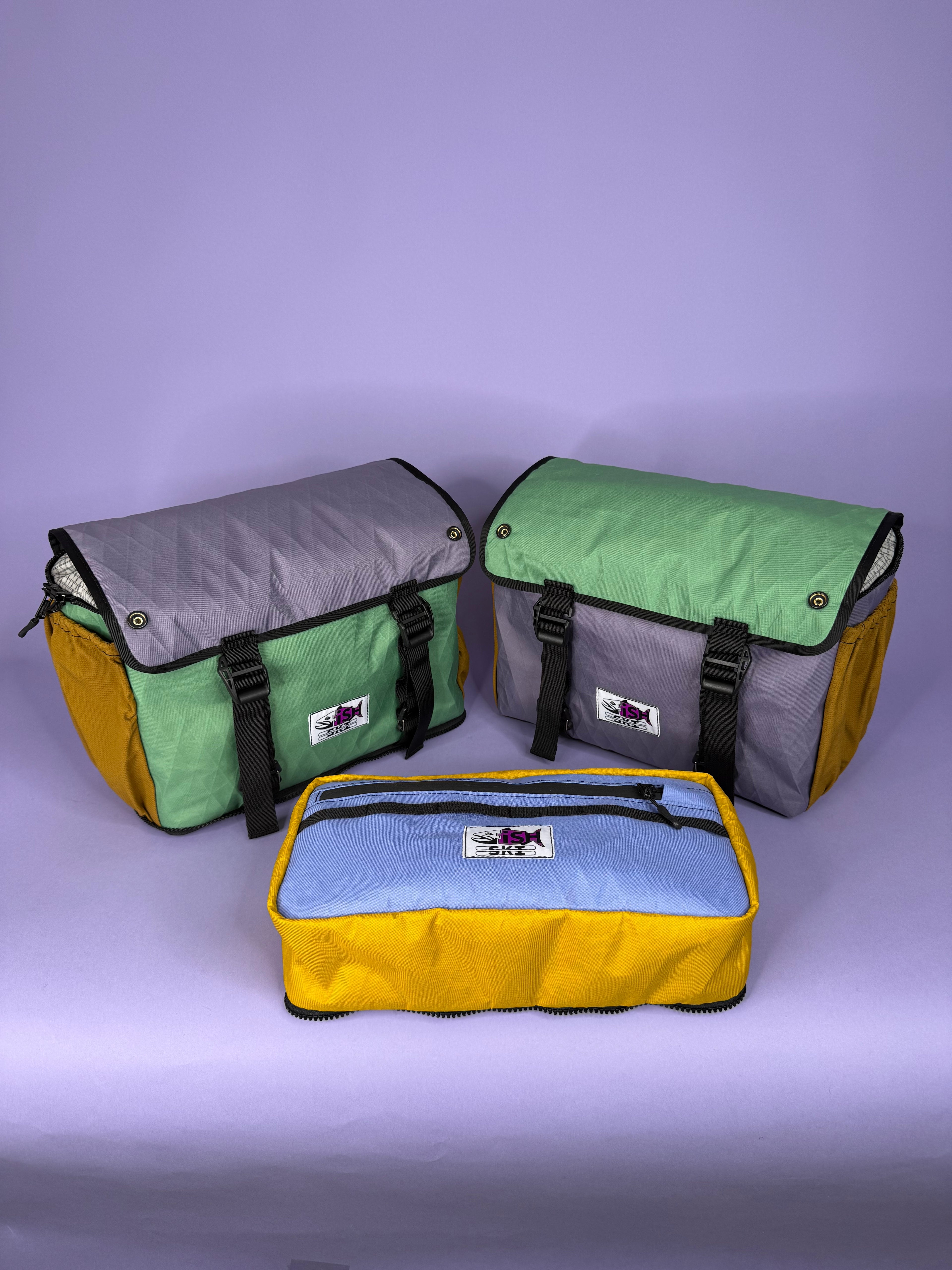 Green/Purple Backpack Pannier