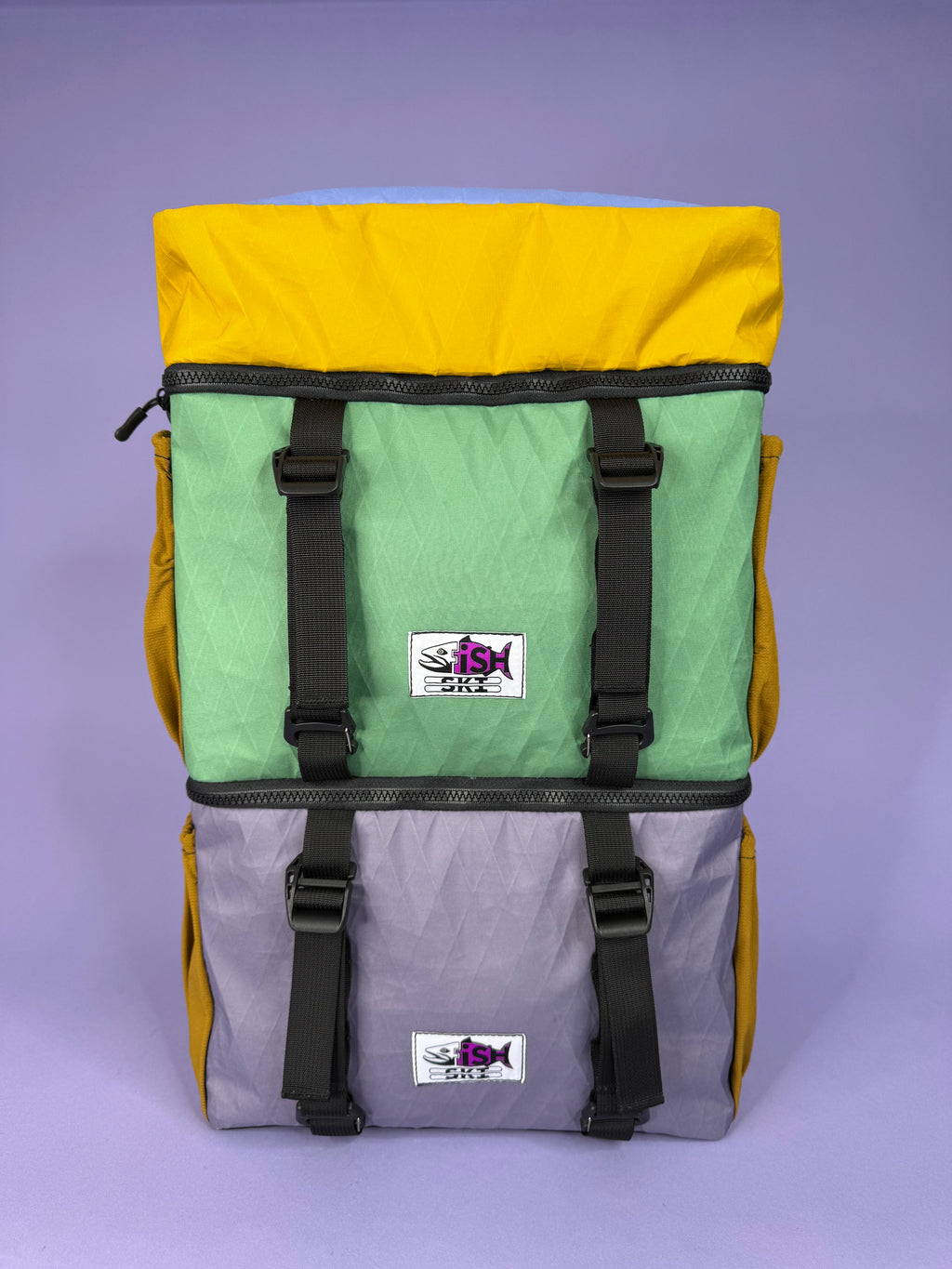 Green/Purple Backpack Pannier
