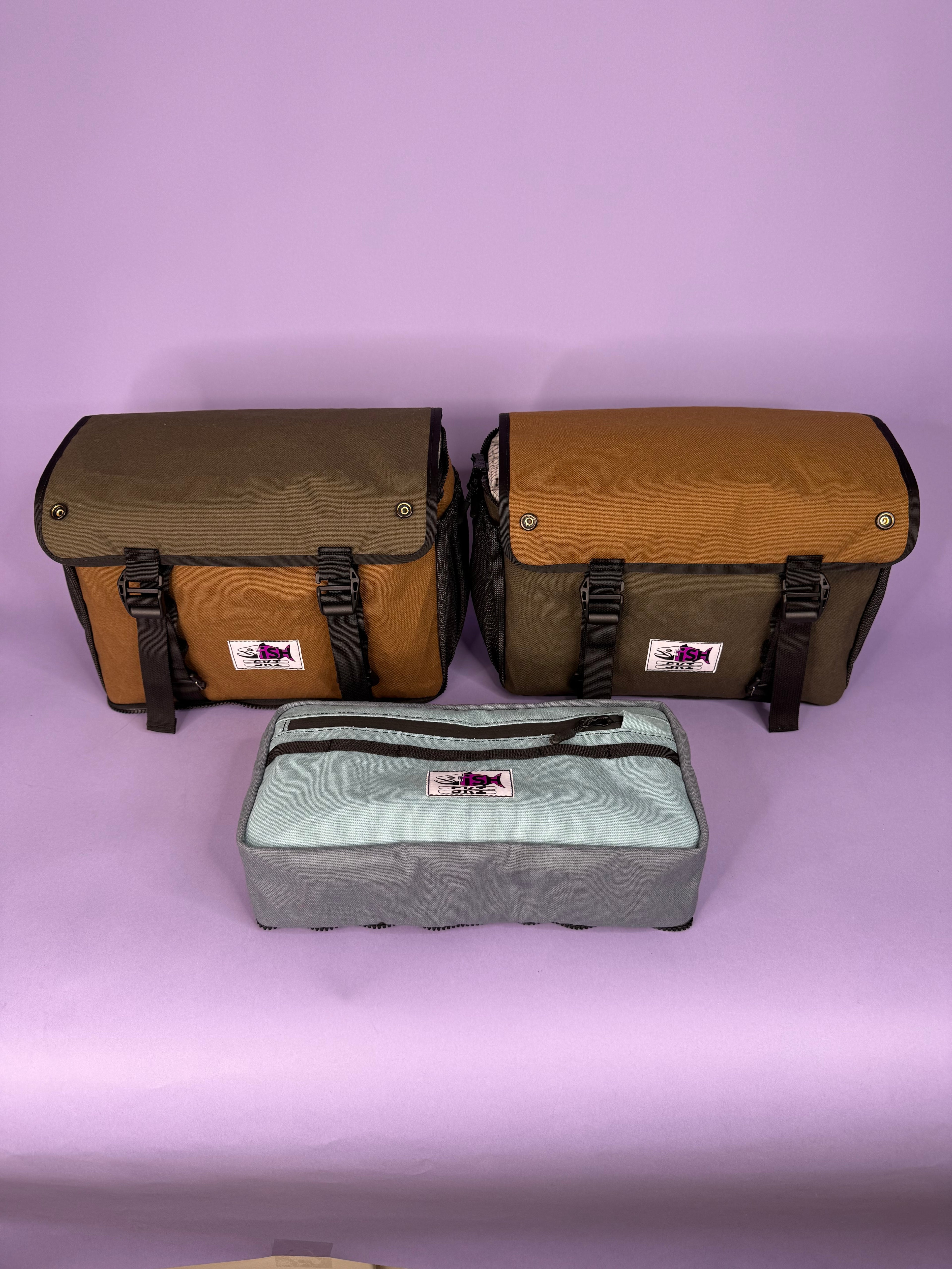 Forest Green/Brown Backpack Pannier