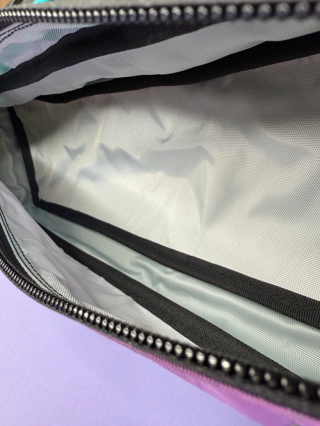 Teal/Lavender Half Frame Bag