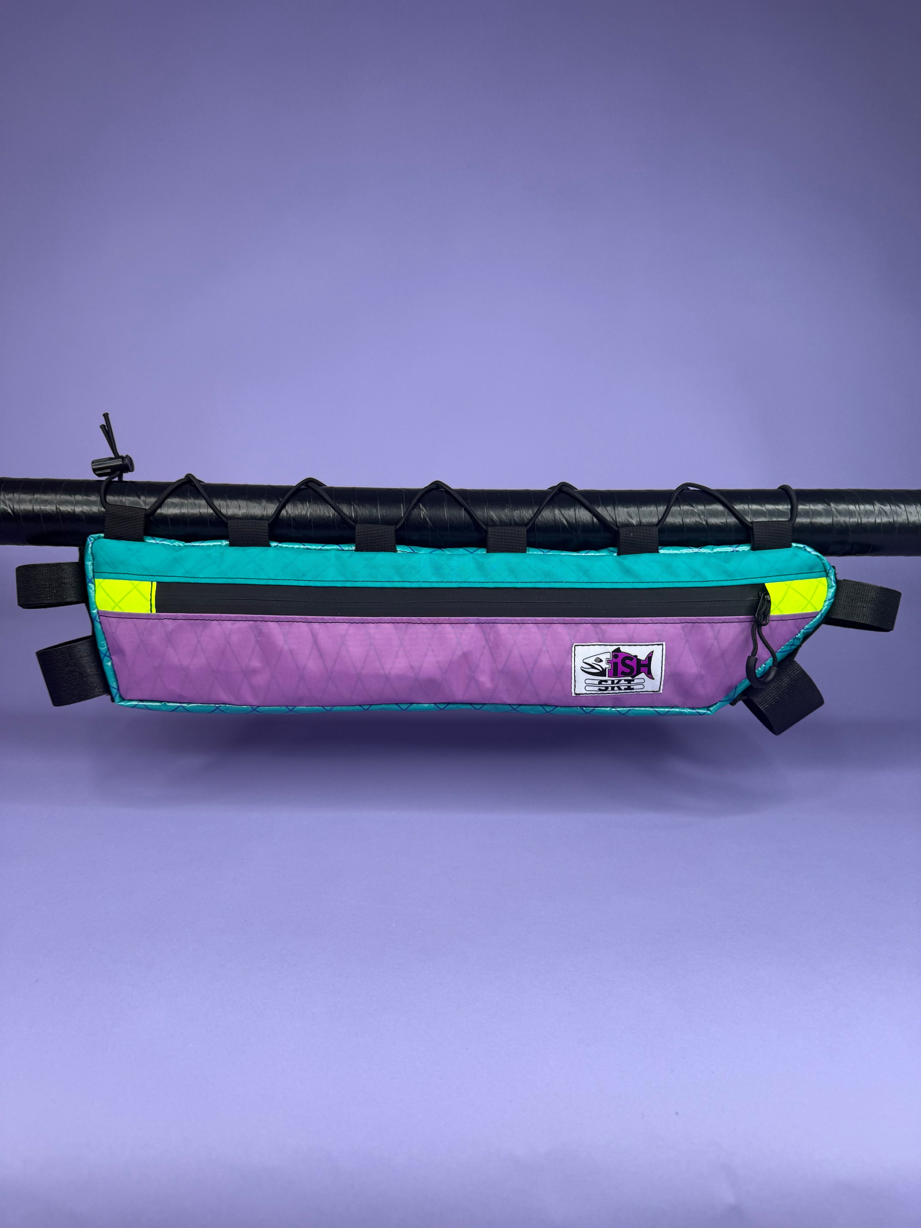 Teal/Lavender Half Frame Bag