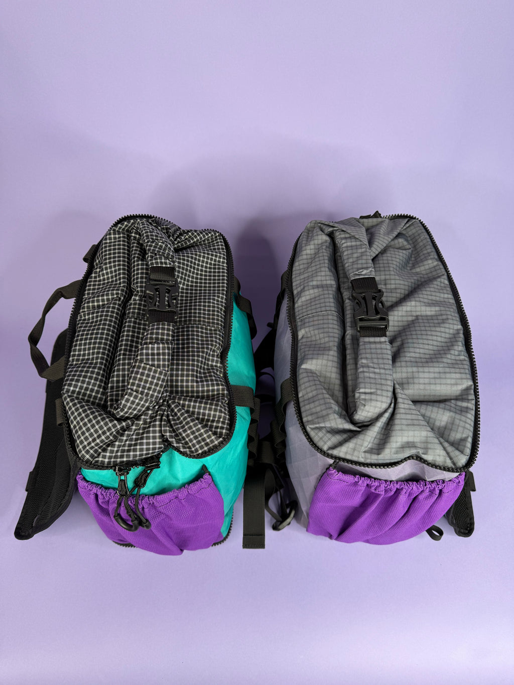 Purple/Teal Backpack Pannier