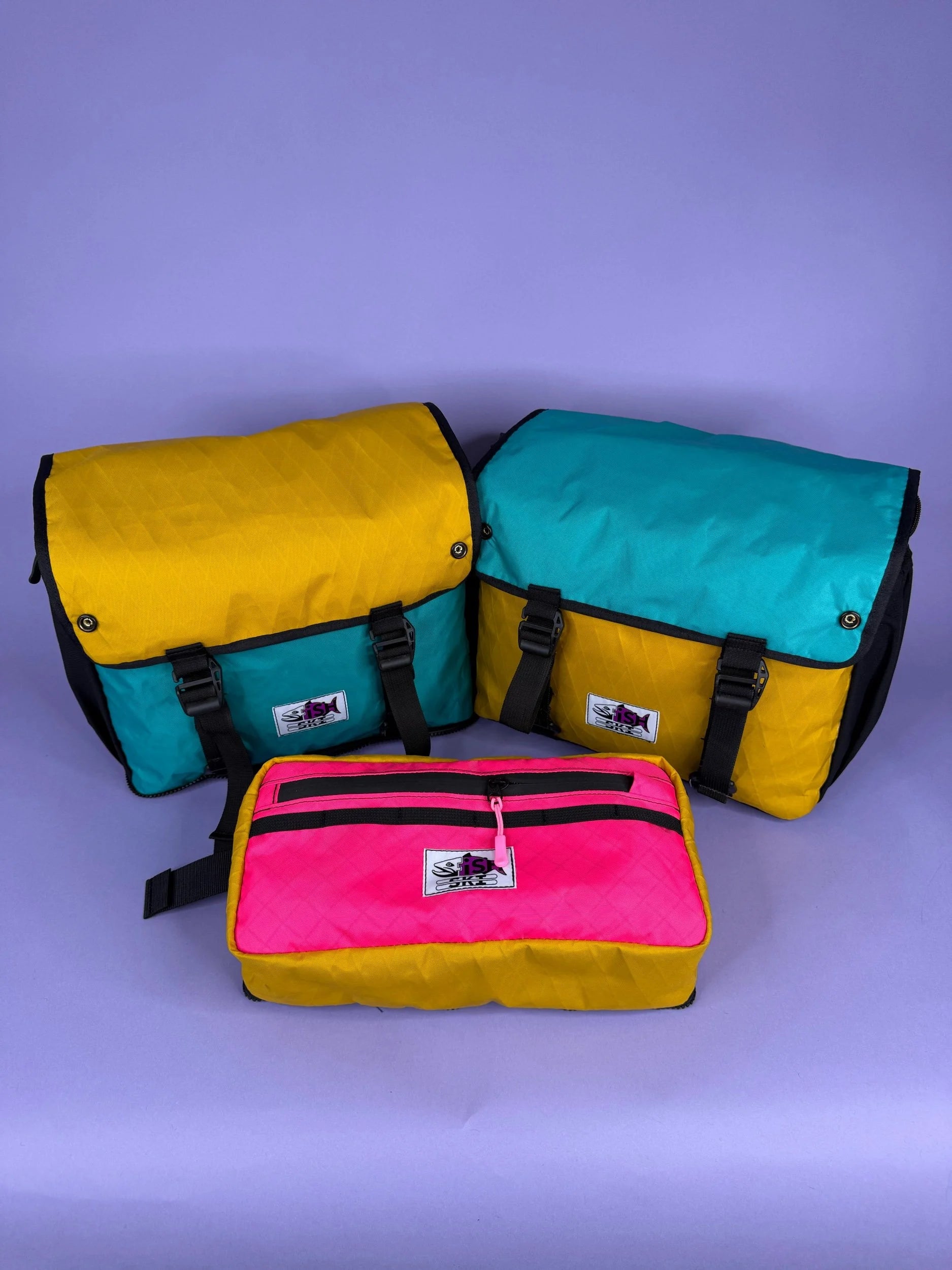 Goldenrod/Teal/Pink Backpack Pannier