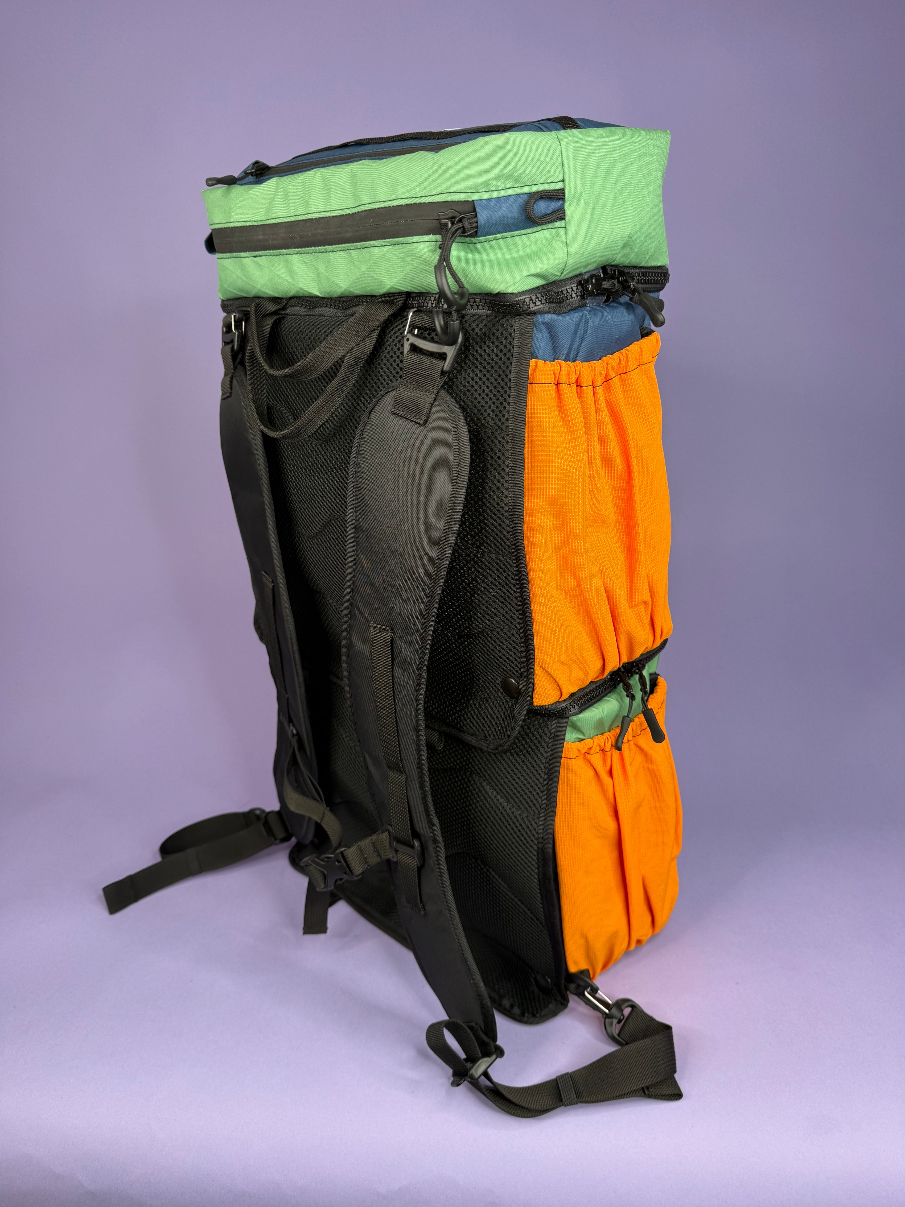 Blue/Green Backpack Pannier