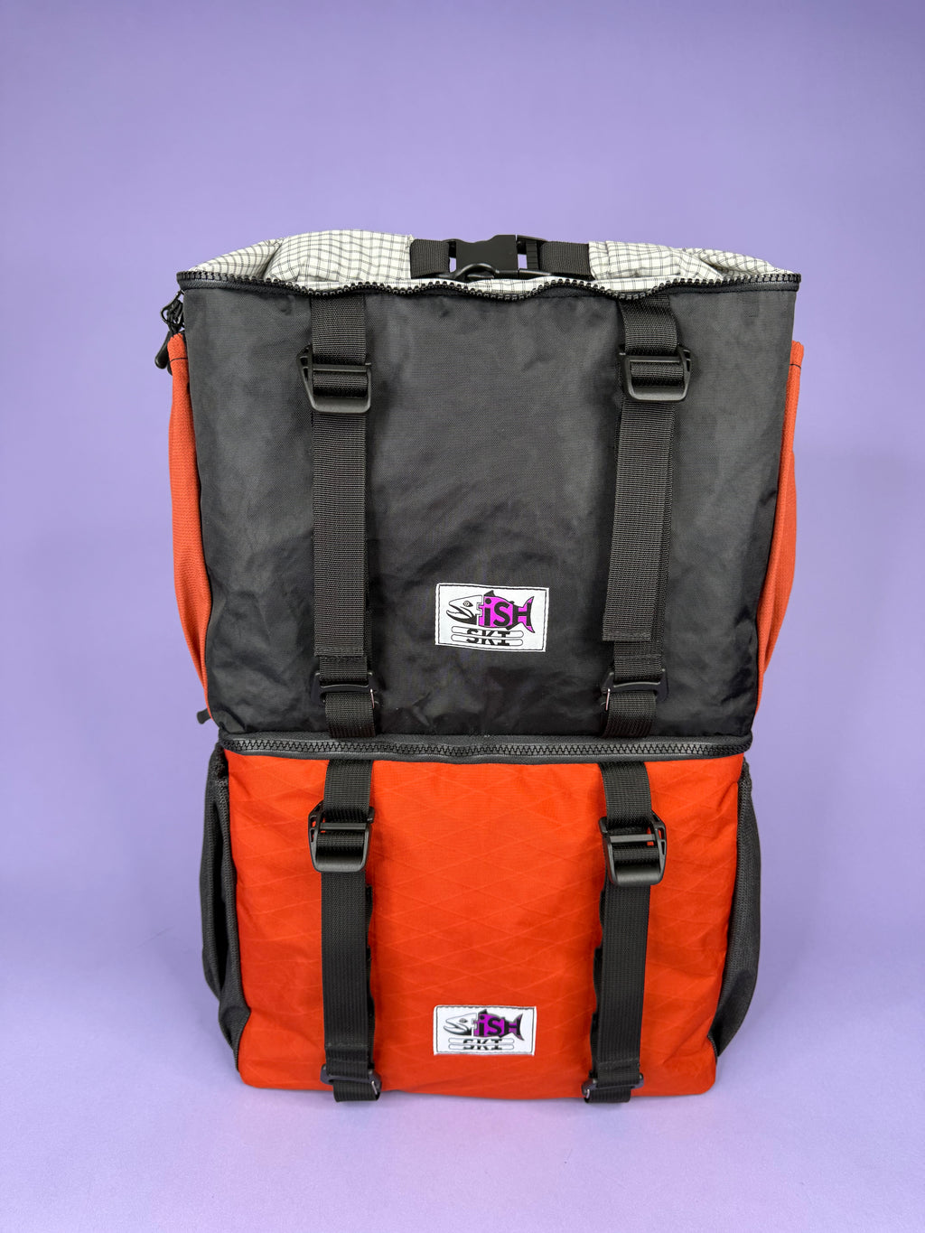 Red & Black Backpack Pannier