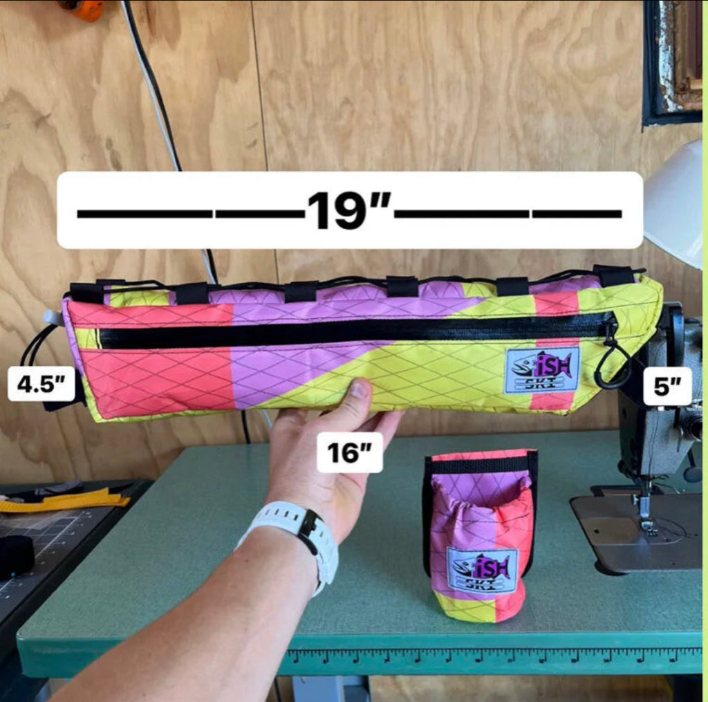 Red X/Purple Half Frame Bag