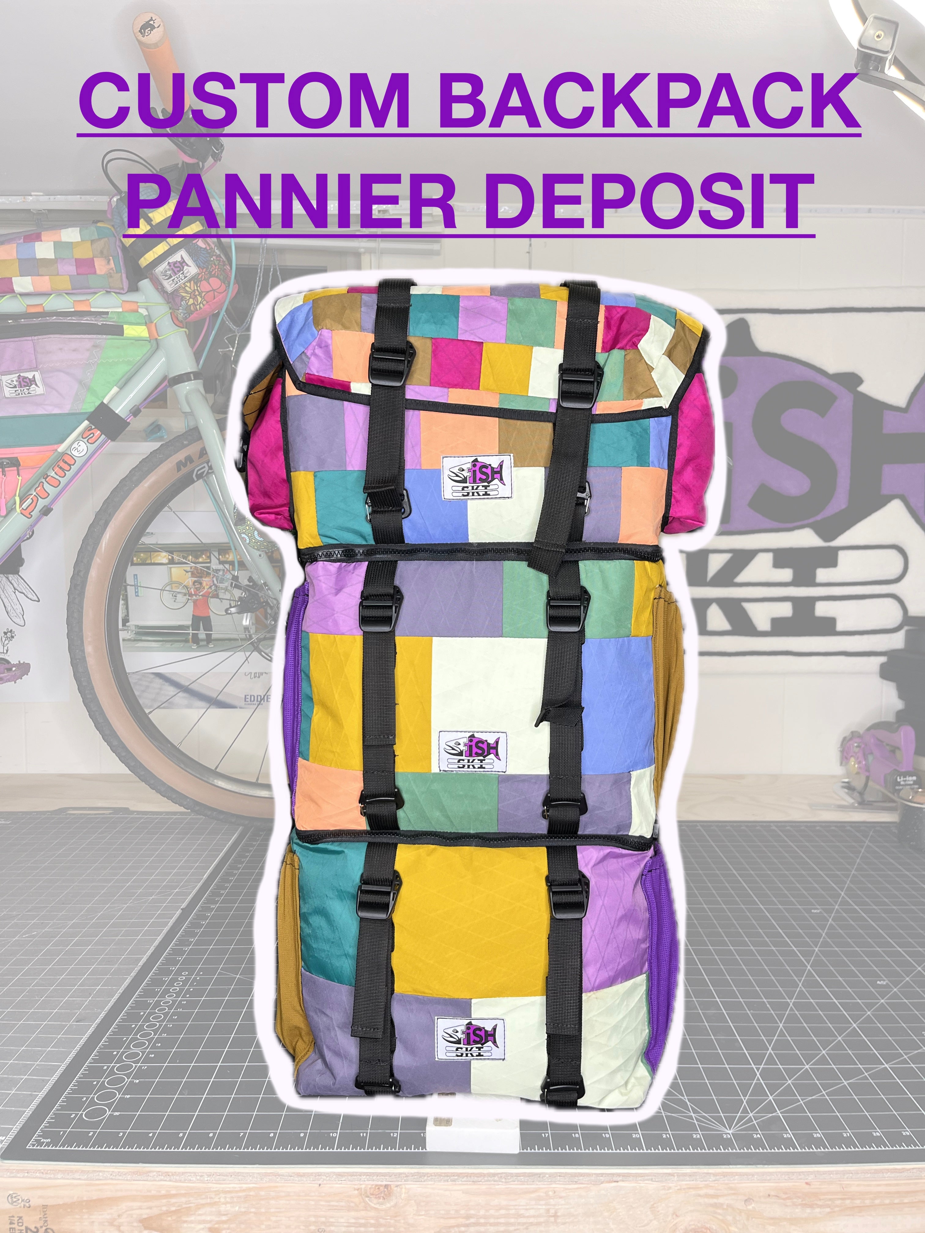 Custom Backpack Pannier Deposit